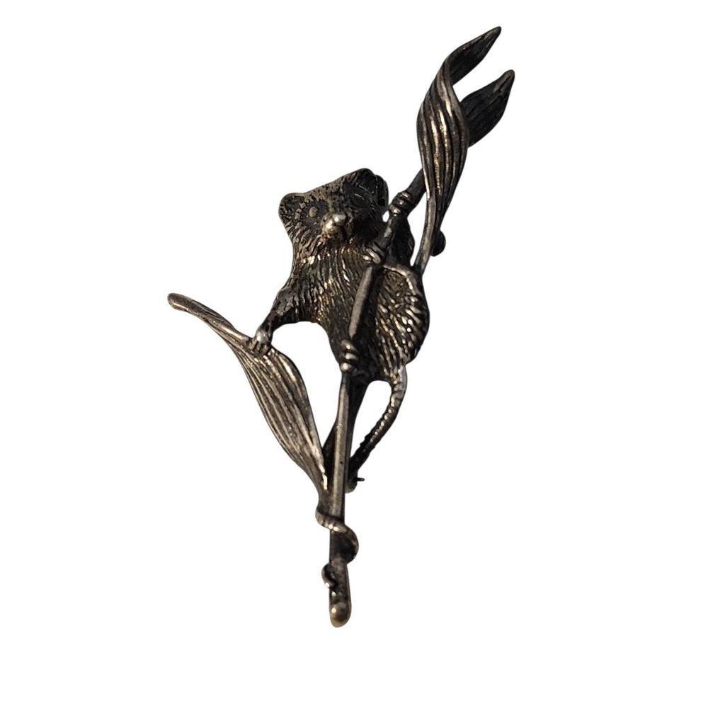 Pearce Design Sterling Silver 925 Field Mouse Brooch‎ Pin